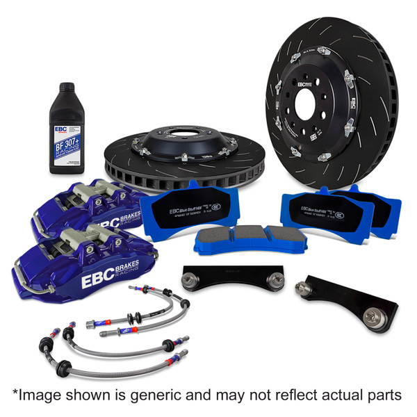 EBC Racing 2022+ Ineos Grenadier Blue Apollo-6 Calipers 355mm Rotors Front Big Brake Kit - BBK068BLU-1