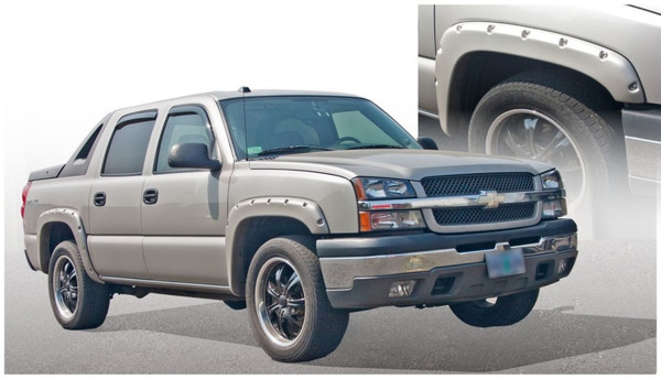 Husky Liners 03-06 Chevrolet Avalanche 1500/2500 w/o Body Hardware Pocket Style Fender Flares - 4pc - 2804948