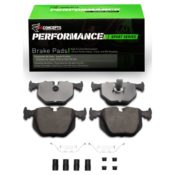 R1 1991-2010 BMW M3 Rear R1 Performance Sport Pads & Hardware Kit - 2115-0683-01