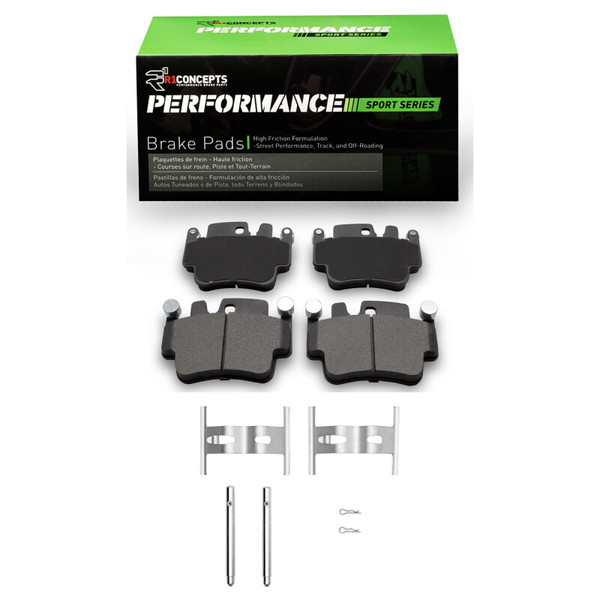R1 98-05 Porsche 911 Front/Rear Performance Sport Pads & Hardware Kit - 2115-0917-01