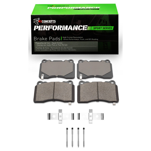 R1 03-15 Mitsubishi Lancer Front Performance Sport Pads & Hardware Kit - 2115-1001-08