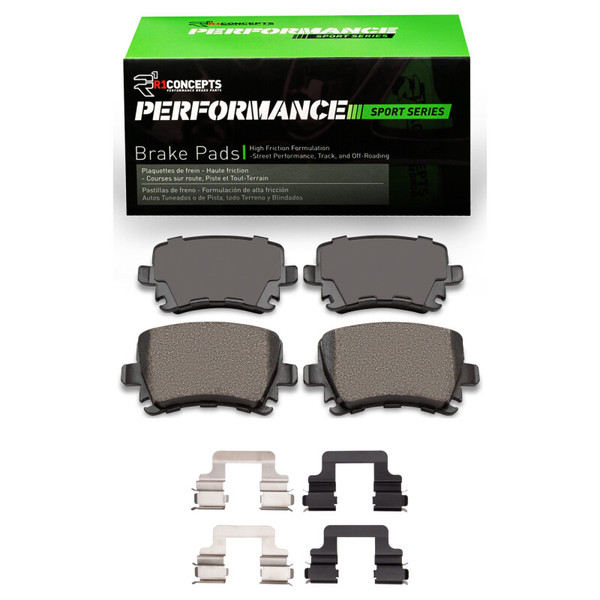 R1 06-21 Audi TTS Quattro Rear Performance Sport Pads & Hardware Kit - 2115-1108-02