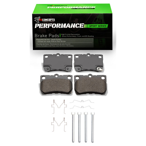 R1 06-13 Lexus IS250 Rear Performance Sport Pads & Hardware Kit - 2115-1113-02