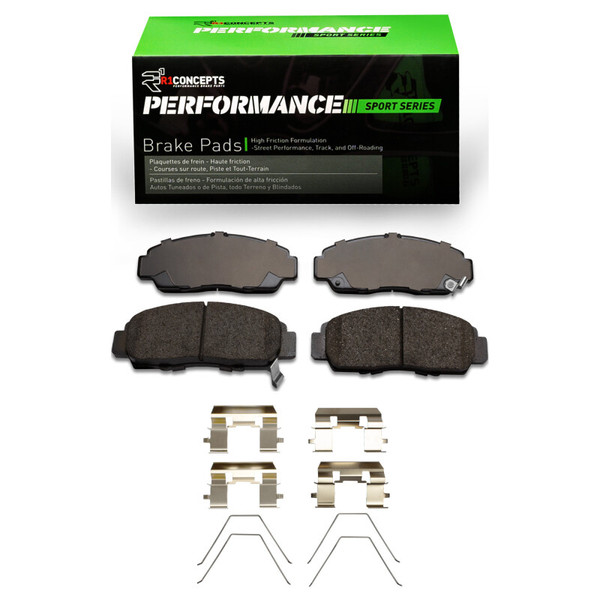 R1 1999-2014 Acura RL Front R1 Performance Sport Pads & Hardware Kit - 2115-1506-01