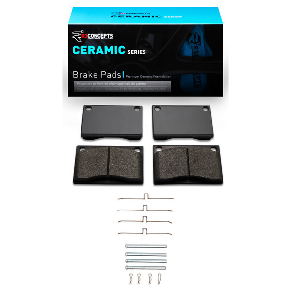 R1 1967-1987 Volvo 244 Front R1 Ceramic Pads & Hardware Kit - 2310-0043-03