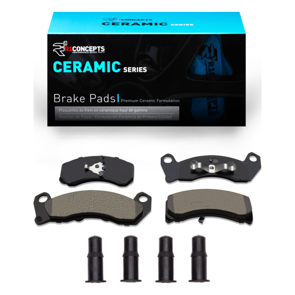 R1 81-94 Ford Crown Victoria Front Ceramic Pads & Hardware Kit - 2310-0200-01