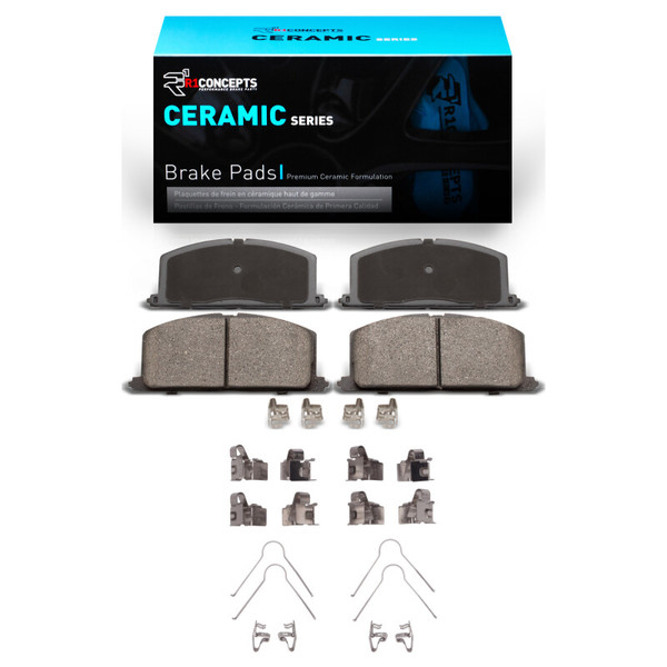 R1 83-99 Chevrolet Nova Front Ceramic Brake Pads & Hardware Kit - 2310-0242-01