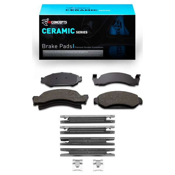 R1 1986-1993 Ford E-150 Econoline Club Wagon Front R1 Ceramic Pads & Hardware Kit - 2310-0375-01