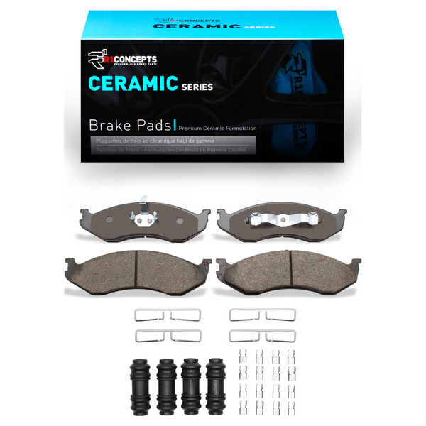 R1 1990-2006 Jeep Wrangler Front R1 Ceramic Pads & Hardware Kit - 2310-0477-01