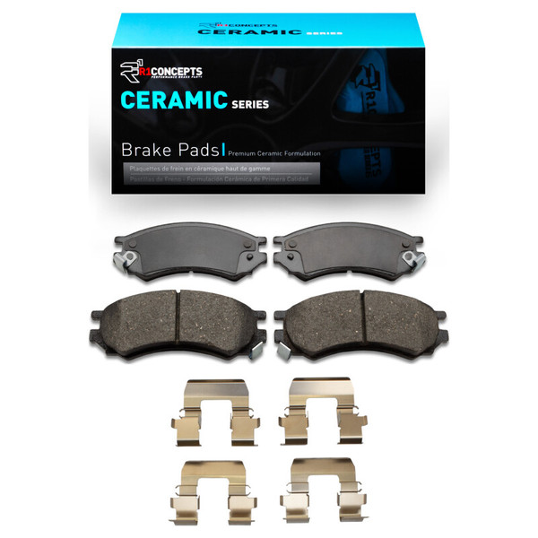 R1 91-02 Saturn SC1 Front Ceramic Brake Pads & Hardware Kit - 2310-0507-01