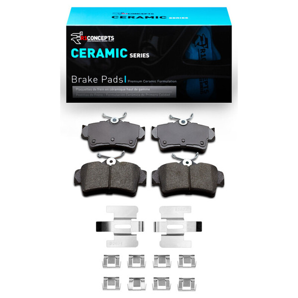 R1 94-04 Ford Mustang Rear Ceramic Brake Pads & Hardware Kit - 2310-0627-11