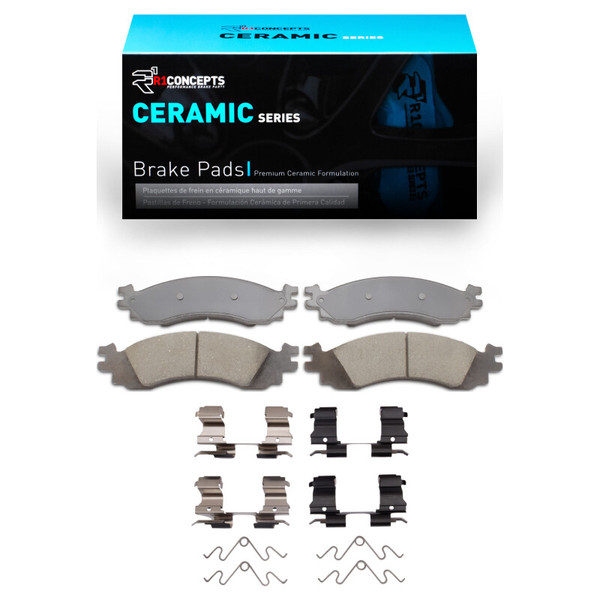 R1 06-12 Ford Taurus SHO Front Ceramic Pads & Hardware Kit - 2310-1158-01