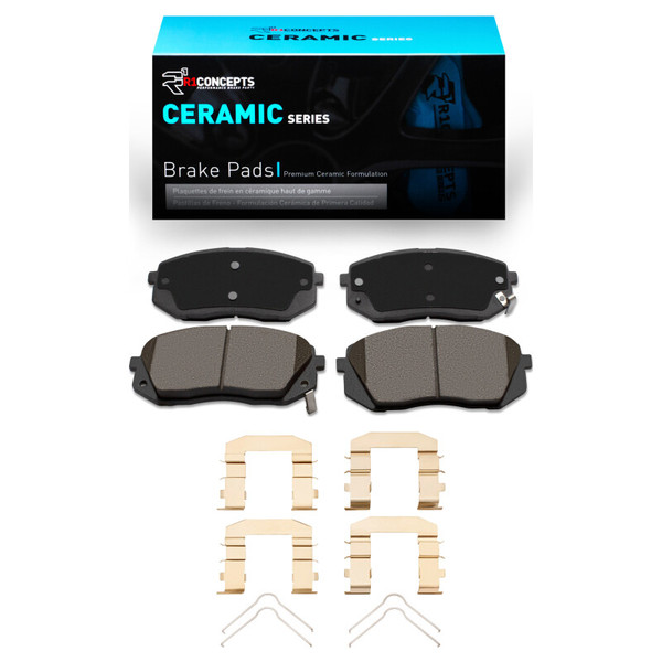 R1 10-17 Hyundai TUCSON Front Ceramic Brake Pads & Hardware Kit - 2310-1295-02