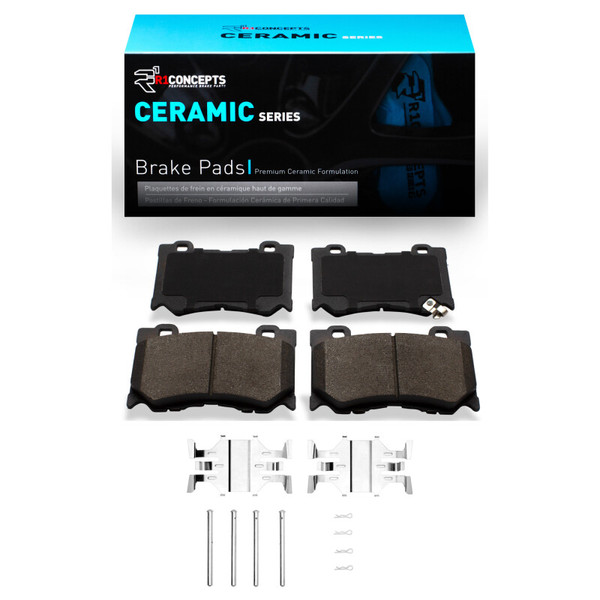 R1 2008-2025 Infiniti M37 Front R1 Ceramic Pads & Hardware Kit - 2310-1346-01