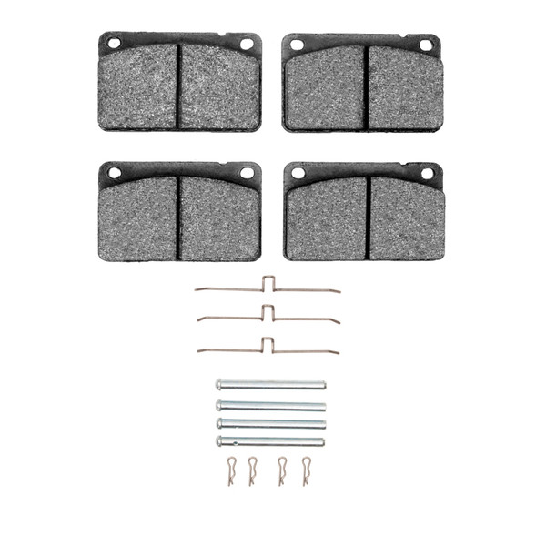 R1 67-87 Volvo GLE Front Semi Met Pads & Hardware Kit - 2311-0043-03