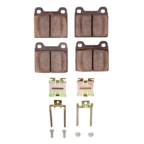R1 73-80 Audi Fox Front Semi Met Pads & Hardware Kit - 2311-0096-02