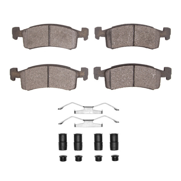 R1 1983-1987 Chrysler Laser Front R1 Semi Met Pads & Hardware Kit - 2311-0220-01