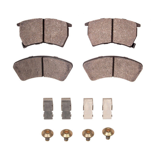 R1 87-89 Mazda 323 Front Semi Met Pads & Hardware Kit - 2311-0348-01