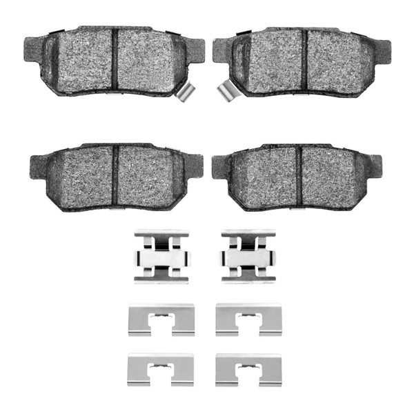R1 85-89 Acura Integra Rear Semi Met Pads & Hardware Kit - 2311-0374-02