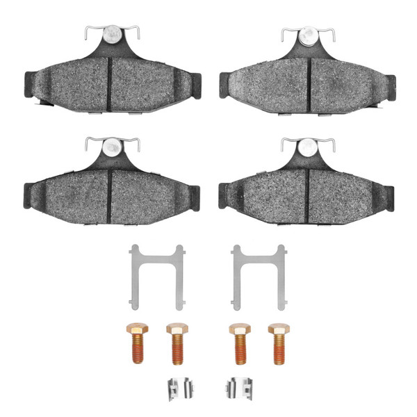 R1 1985-1997 Chevrolet Corvette Rear R1 Semi Met Pads & Hardware Kit - 2311-0413-01