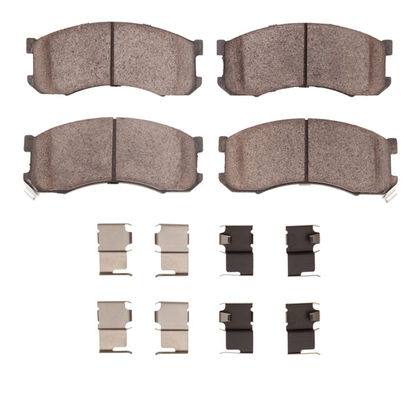 R1 89-91 Mazda MPV Front Semi Met Pads & Hardware Kit - 2311-0428-01