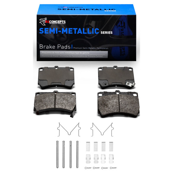 R1 90-02 Ford ASPIRE Front Semi Met Pads & Hardware Kit - 2311-0466-01