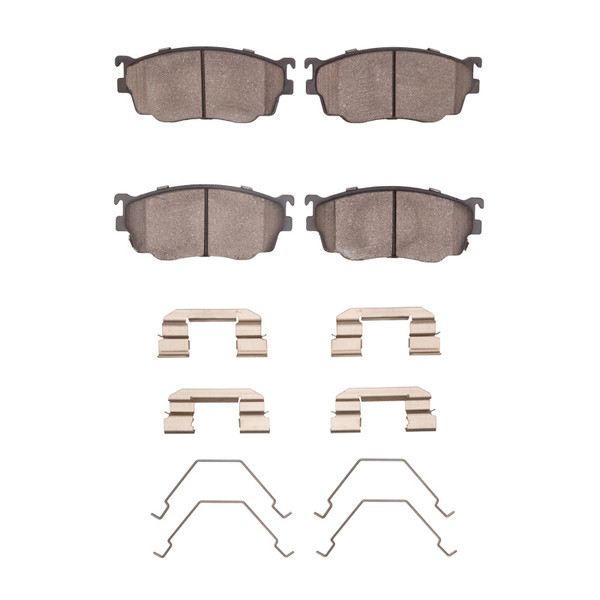 R1 98-03 Mazda Protege Front Semi Met Pads & Hardware Kit - 2311-0755-01