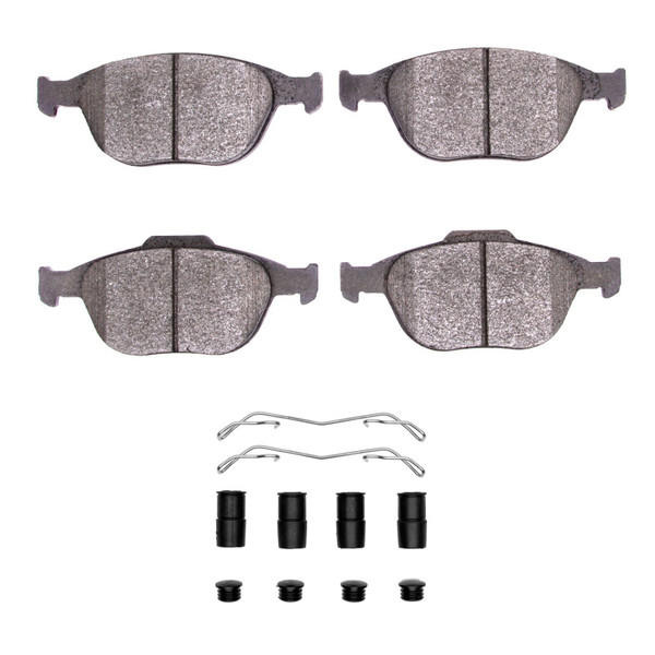R1 02-13 Ford Transit CONNECT Front Semi Met Pads & Hardware Kit - 2311-0970-01