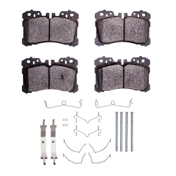 R1 2007-2025 Lexus LS500 Front R1 Semi Met Pads & Hardware Kit - 2311-1282-01