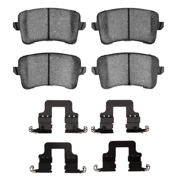 R1 08-17 Audi A4 (USA/Canada) Rear Semi Met Pads & Hardware Kit - 2311-1386-01