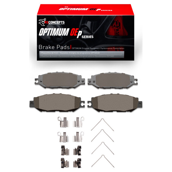 R1 93-00 Lexus LS400 Rear Optimum OE Pads & Hardware Kit - 2551-0613-01