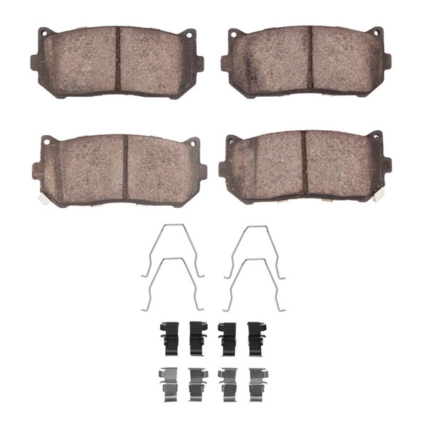 R1 98-03 Kia Sephia Rear Optimum OE Pads & Hardware Kit - 2551-0775-01