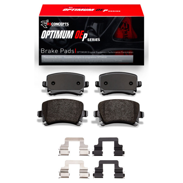 R1 08-16 Audi TT Quattro RS Rear Optimum OE Pads & Hardware Kit - 2551-1108-02