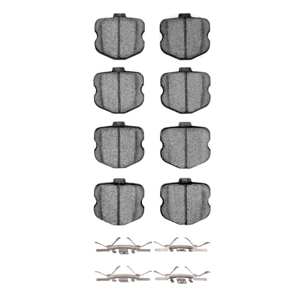 R1 06-13 Chevrolet Corvette Rear Optimum OE Pads & Hardware Kit - 2551-1185-11