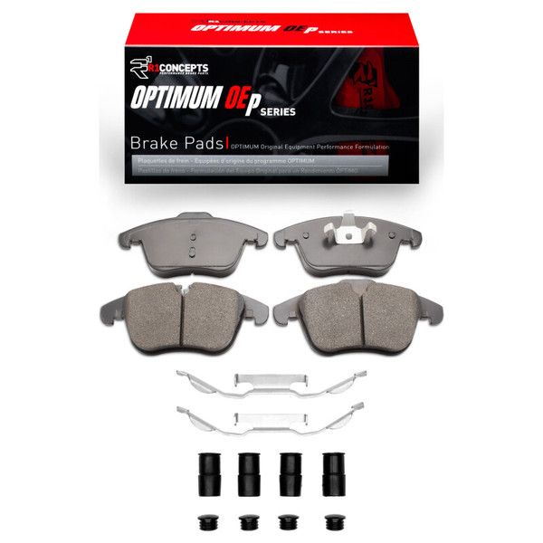 R1 06-18 Jaguar S-Type Front Optimum OE Brake Pads & Hardware Kit - 2551-1241-01