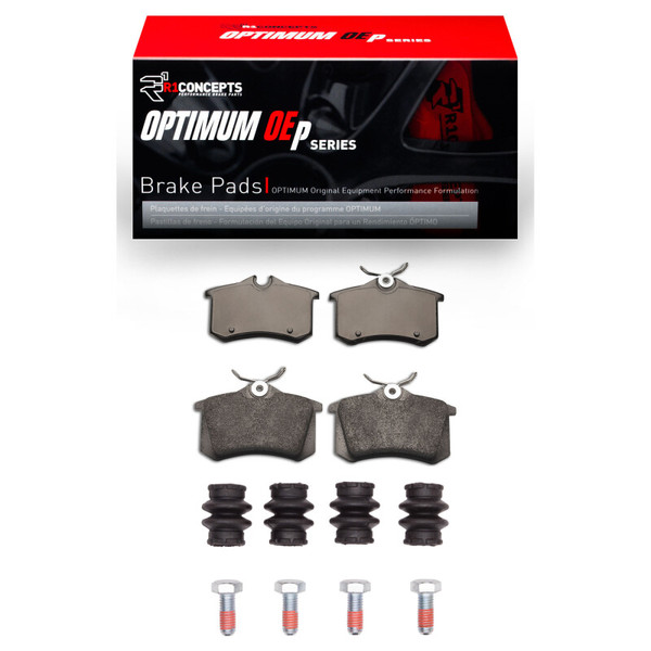 R1 97-06 Audi A4 Quattro Rear Optimum OE Pads & Hardware Kit - 2552-0340-02