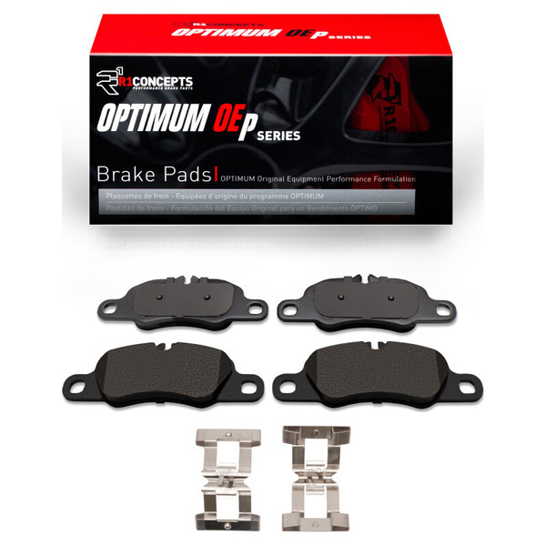 R1 13-23 Porsche 718 Cayman Front Optimum OE Pads & Hardware Kit - 2552-1389-01