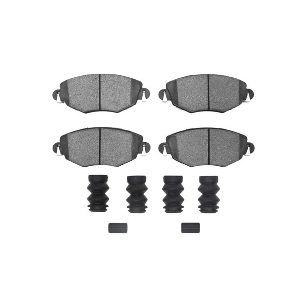 R1 01-08 Jaguar X-Type Front Euro Ceramic Brake Pads and Hardware Kit - 2600-0910-01