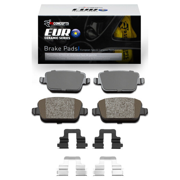 R1 07-10 Volvo S80 Rear Euro Ceramic Pads & Hardware Kit - 2600-1314-01