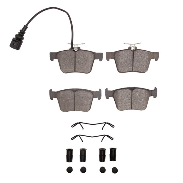 R1 17-22 Audi TT Quattro RS Rear Euro Ceramic Pads & Hardware Kit - 2600-1761-11