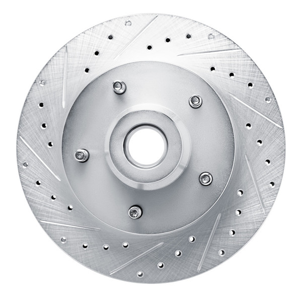 R1 94-02 Dodge Ram 1500 Van Front Left Drilled & Slotted Silver Brake Rotor - 631-40074L