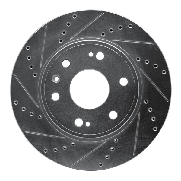 R1 09-20 Chevrolet TAHOE Front Left Drilled & Slotted Silver Brake Rotor - 631-48091L