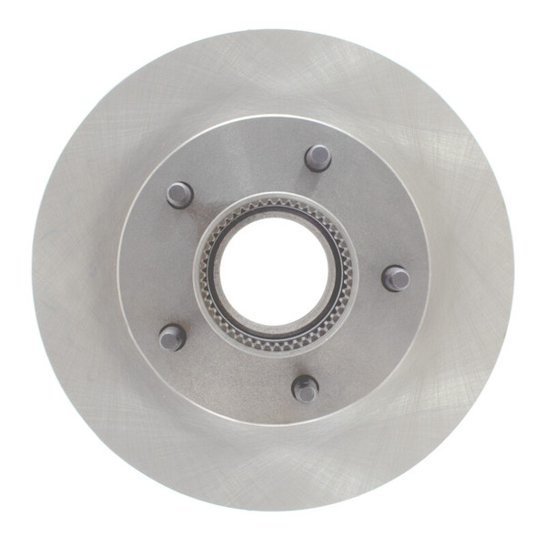 R1 94-95 Ford BRONCO Front Right Drilled & Slotted Silver Brake Rotor - 631-54237R