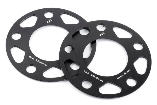 Dinan Wheel Spacer Kit - 72.6mm CB / 4mm Thick (Set of 2) - D210-2034