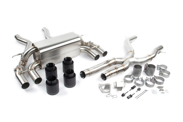 Dinan 19-21 BMW M2 Competition Freeflow Axleback Exhaust System -Black - D660-0082-BLK