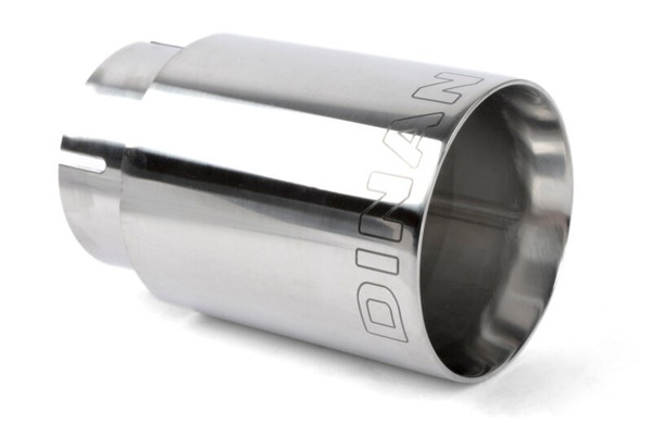 Dinan Double-Walled 4in Clamp-On Exhaust Tip - Polished - 4in Outlet / 3.25in Inlet - D663-0573-BOX