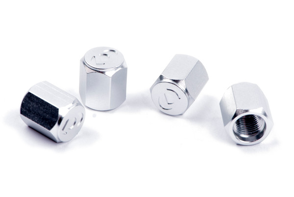 Dinan Valve Stem Caps - Silver (Set of 4) - D757-0008