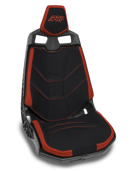 PRP Can-Am Maverick X3/Maverick R Seat Covers - Black/Red - B002-08