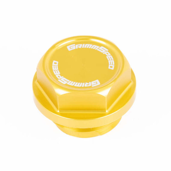 GrimmSpeed 89-22 Subaru All Models Bolt Oil Caps - Gold - GRM120014GLD