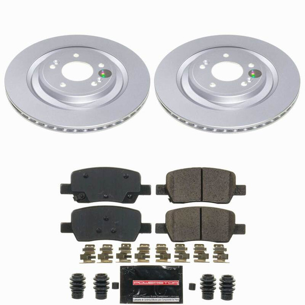 Power Stop 21-23 Hyundai Santa Fe Rear Z23 Coated Brake Kit - CPK9187-23